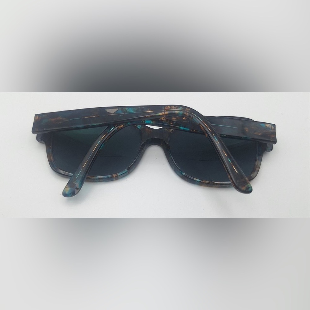 Kirkland Signature Taylor Brown Blue Oval Sunglasses Frames Only - Picture 4 of 8